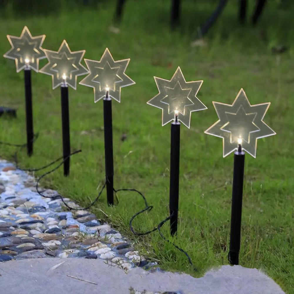 Description Picture 5 of itemSolar Power Christmas Tree Snowflake Candy Cane Lights Solar Lights Outdoor Solar Lawn Lamp LED Garden Pathway Yard Lawn Lights