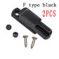 F type black 2pcs