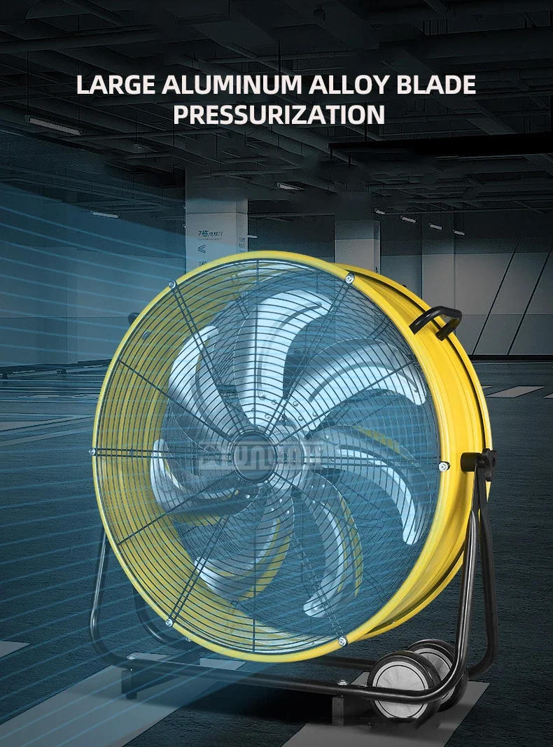 Description Picture 3 of item20 Inches Industrial Drum Fan Powerful Blowing Exhaust Fan with 3 Speed Ventilador Industrial