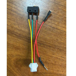 100 pcs Triangle micro switch+dual 4.8 plug