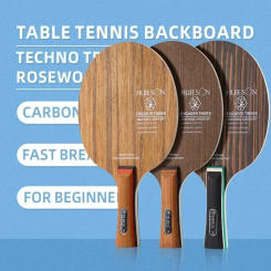 Huieson Table Tennis Blade 5 Wood + 2 Carbon Long and Short Handle Loop Fast Attack New Ping Pong Paddle for Professional Player