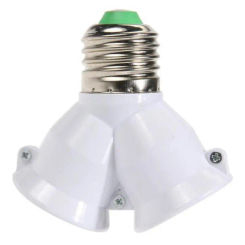 Light Lamp Bulb Socket High Quality Portable Accessories Tools Lamp Holder Extender Splitter Converter Plug Universal 2 In 1