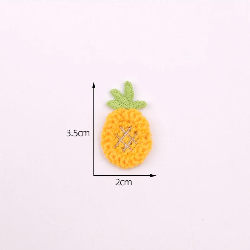 Description Picture 2 of item10 Pieces/1 Pack Small Fruit Series Shoes, Hair Accessories, Clothing Accessories, Cute Fruit Decoration Embroidery Patch