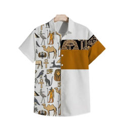 Herren Freizeit hemd Hawaii hemd Herren Sommer 3D-Druck lässig Kurzarmhemd für Herren Kleidung atmungsaktive Hemden