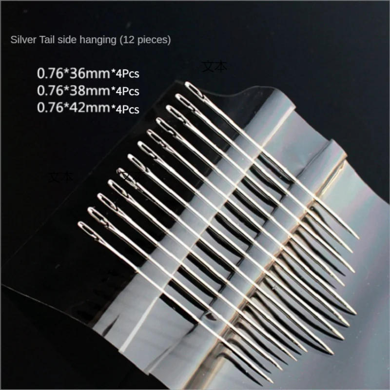 Description Picture 6 of item12Pcs/lot Sewing Needles Multi-size Side Opening Stainless Steel Darning Sewing Household Hand Tools Sewing Accessories