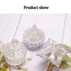 16Styles Glass Crystal Cup Nail Art Acrylic Liquid Powder Professional Nail Art Equipment Tool Dappen Dish Lid Bowl Manicure Cup