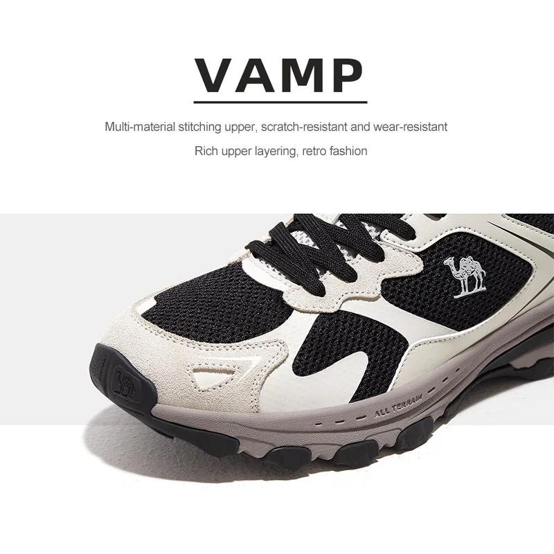 Description Picture 6 of itemGOLDEN CAMEL Women's Sport Running Shoes Male Sneakers Mesh Breathable Outdoor Casual Shoes Retro Jogging Shoes for Men 2023 New