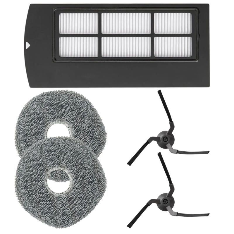 Description Picture 2 of itemSide Brush Filter Mop Cloth Pad For Clean X9 Pro Robot Vacuum Cleaner Parts Appliances Household Cleaning Tool Accessories