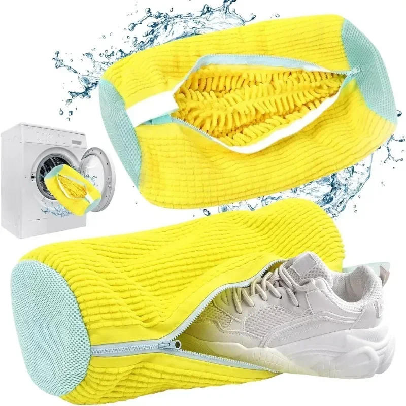 Description Picture 3 of itemReusable simulates hand washing Shoe Bags laundry washing machine shoe cleaner mesh laundry for travel mesh wash bags kit