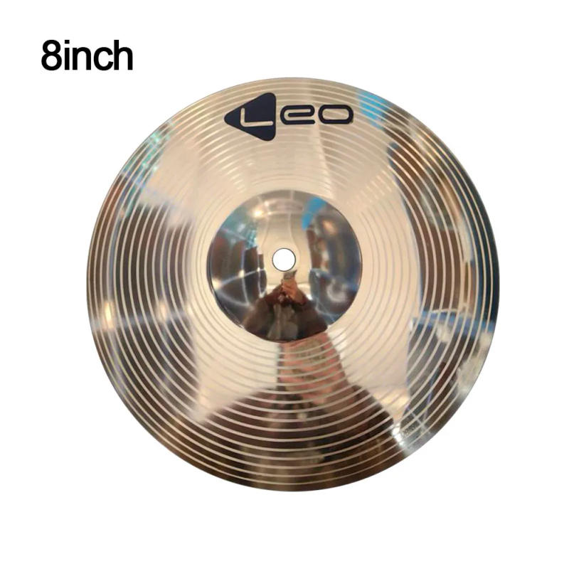 Description Picture 4 of item8/10 Inch Drum Brasses Cymbals Percussion Splash Crashes Hi-Hat Jazz Drums Cymbals Percussion Instruments Accessories Golden
