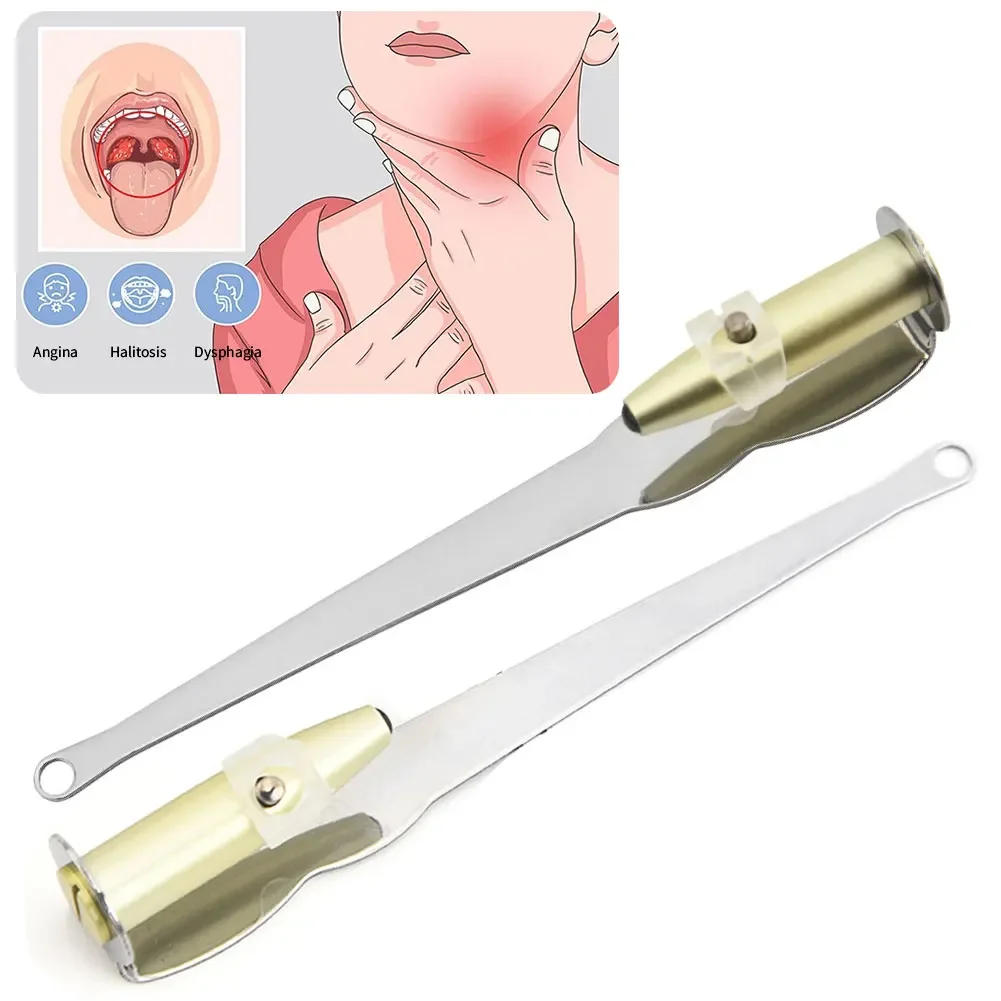 Description Picture 3 of itemLED Light Stainless Steel Remover Mouth Cleaning Care Tools Tonsil Stone Remover 1Pcs Ear Wax Tonsil Stone Remover Tool