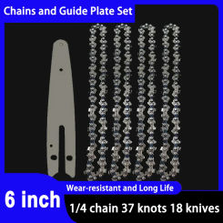 6 Inch Mini Steel Chainsaw Chains 1/4 Electric Chainsaws Accessory Chains Replacement 6“ Mini Electric Chainsaw 6-Inch Chain Saw