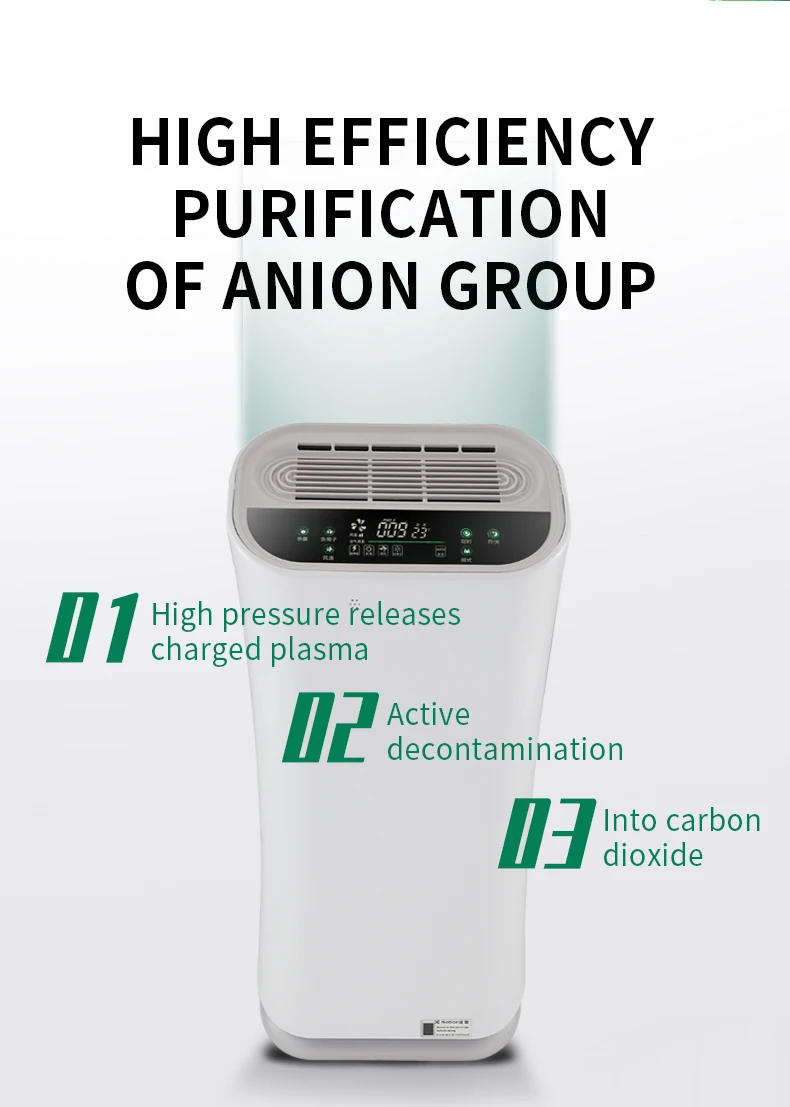 Description Picture 3 of itemPM2.5 Portable Negative Ions Air Purifiers UVC Air Purification H13 Hepa Filter Air Purifier