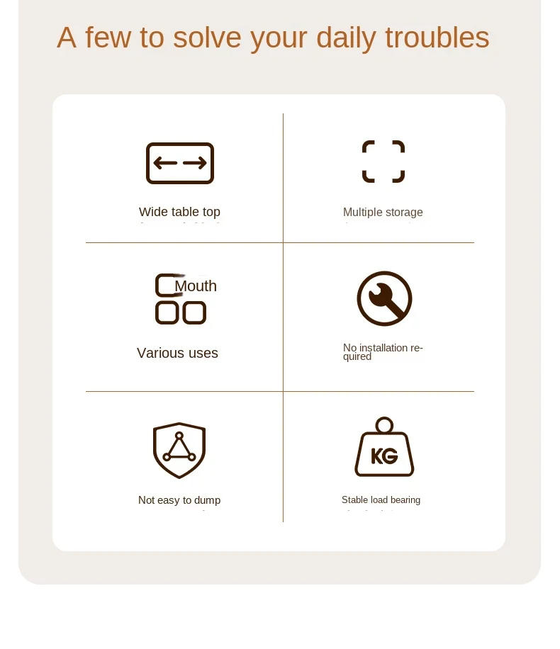 Description Picture 4 of itemModern Minimalist Coffee Table,Creative Loft Bedroom Art Side Table,Bedside Table,Multifunctional Storage Bedside Cabinet Shelf