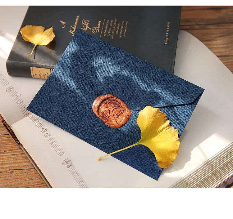 Description Picture 6 of itemNew 10pcs/pack  Retro Hemp Texture Western Envelopes for Wedding Party Invitation Greeting Cards Gift Envelopes Customized