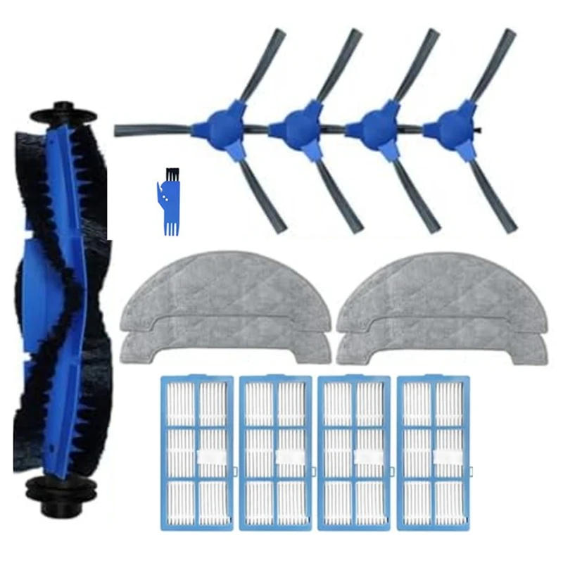 Description Picture 4 of itemFor Proscenic 850P Robot Vacuum Cleaner Replacement Parts Main Roller Brush HEPA Filter Side Brush Mop Cloth Rags
