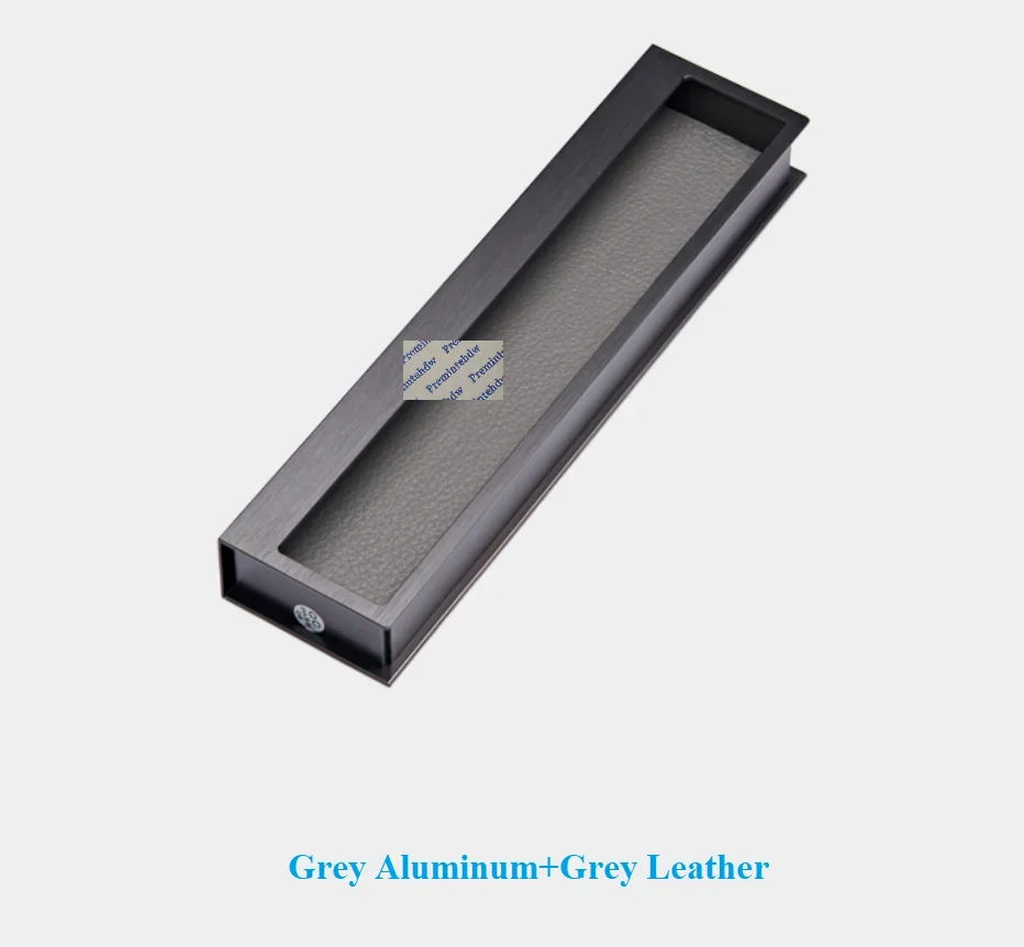 2Pcs/Lot Aluminum Alloy Leather Onlay