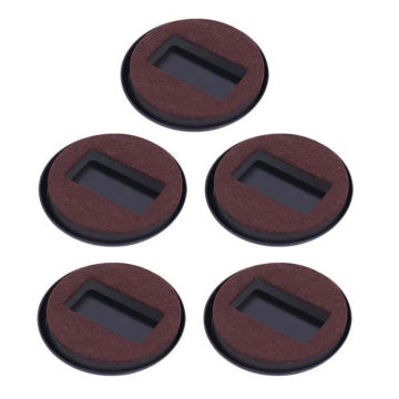 5pc Office Chair Wheel Stopper Caster Cups Hardwood Floor Protectors Furniture Parts Bed Wheels Baffle Anti Noisy Anti Slip Mat