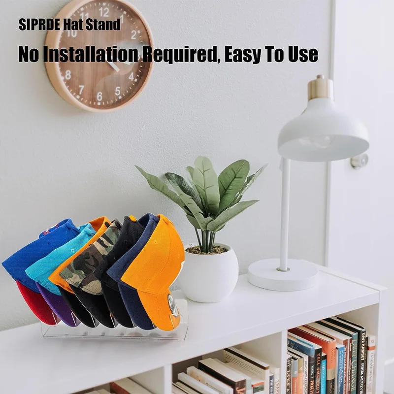 Description Picture 3 of itemHome Convenient Hat Racks Cap Storage Rack Clothing Store Baseball Cap Display Rack Acrylic Desktop Storage Rack Supplies