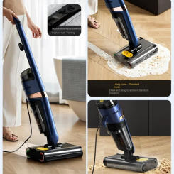 Deerma X30 Steam Floor Washer Household Appliances Double Roller Brush Automatic Dry and Wet Cleaning, Vacuuming and Mopping One