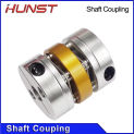 HUNST Double Diaphragm Shaft Coupling Disc Electric Coupler Bore 12x12mm D42 L49mm For Screw Rod Stepper Servo Motor Encoder