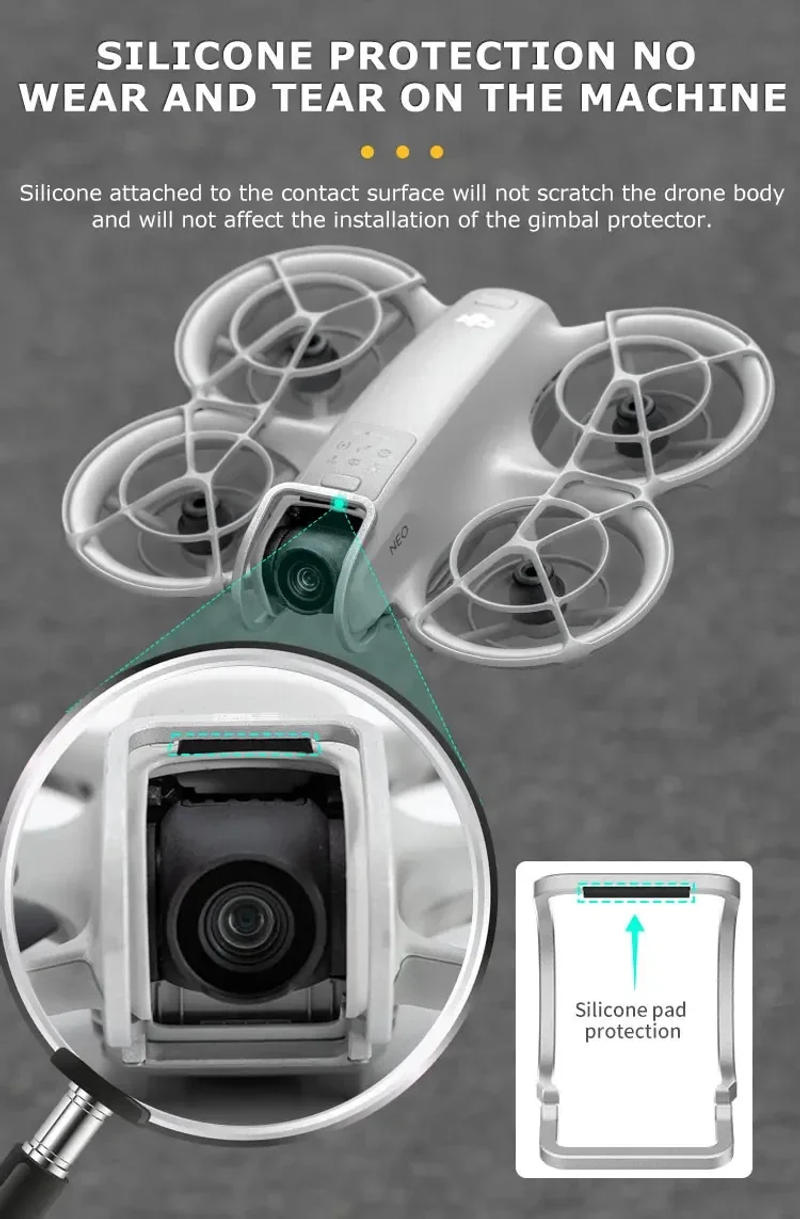 Description Picture 6 of itemGimbal Bumper for DJI NEO Metal Crash Shield Anti-Collision Protective Bar Aluminum Alloy Bumper Camera Lens Prop Protector