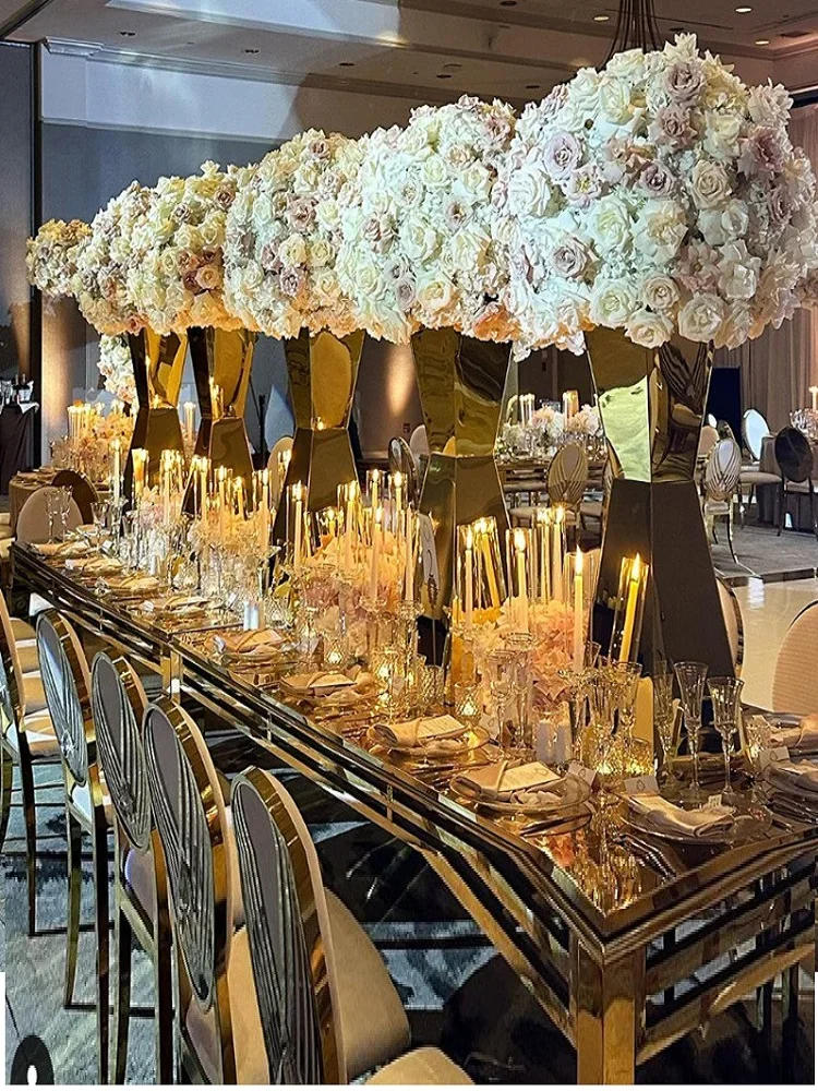 Description Picture 6 of itemStainless Steel Flower Stands Vases, Wedding Table Centerpieces, Road Lead, Party Decoration, 1Pc, 2Pcs, 5  6  10Pcs