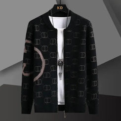 Men's Knitted Top Sweater 2024 Autumn/winter New Style Cardigan Jacket V-neck Pullover Sweater For Cross-border Trade
