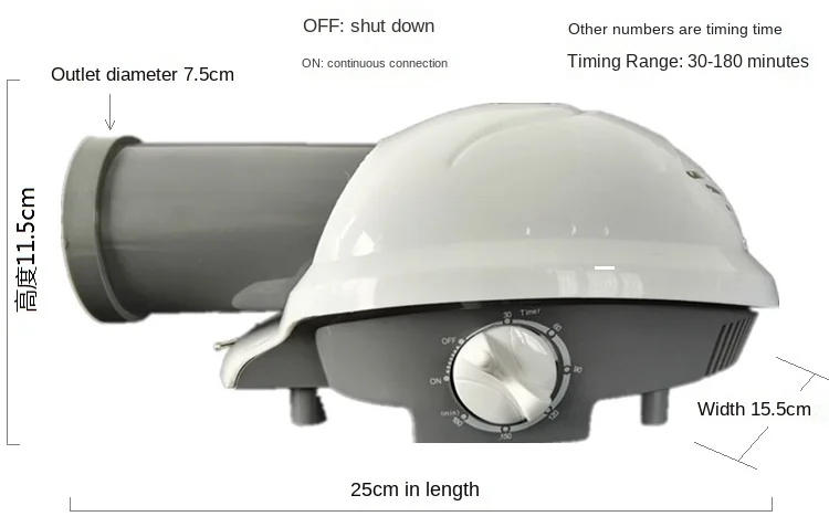 Description Picture 4 of itemDryer Mute Clothes Dryer Warm Air Blower Machine Used to Warm the Quilt Shoe Drying Host