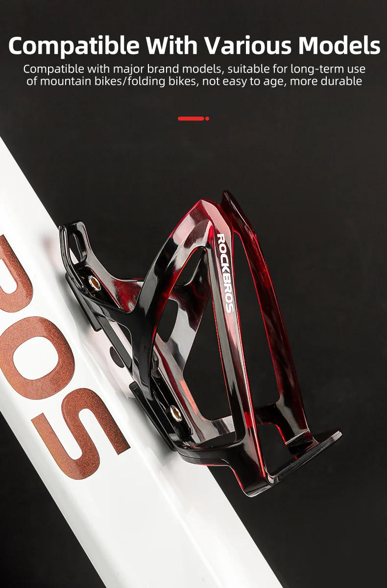 Description Picture 5 of itemROCKBROS Bicycle Bottle Cages MTB Road Bicycle Water Bottle Holder Colorful Lightweight Cycling Bottle Bracket Bicycle Accessory