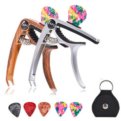 Guitar Capo For 6/12 String Acoustic And Electric Guitars Bass Ukulele Mandolin Banjo With Picks And Picks Holder