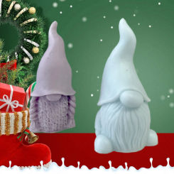 DIY Christmas Scented Candle Silicone Casting Mold 3D Santa Claus Aromatherapy Candle Making Supplies Moulds Home Decorations