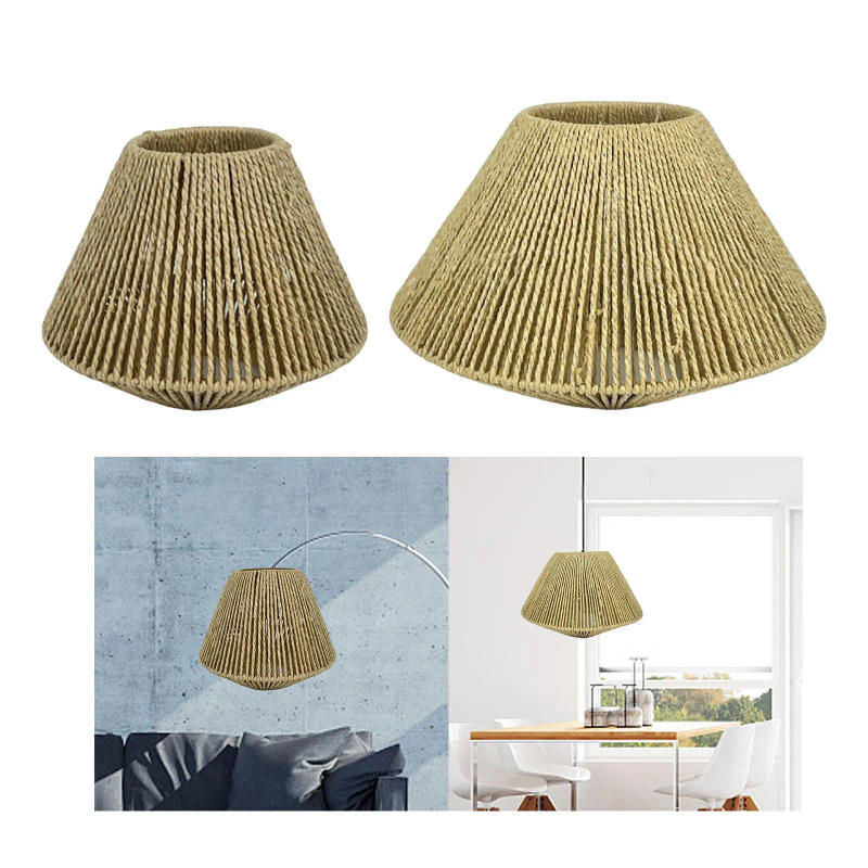 Description Picture 5 of itemCountry Style Handwoven Lampshade Chandelier Light Cover Removable for Decor