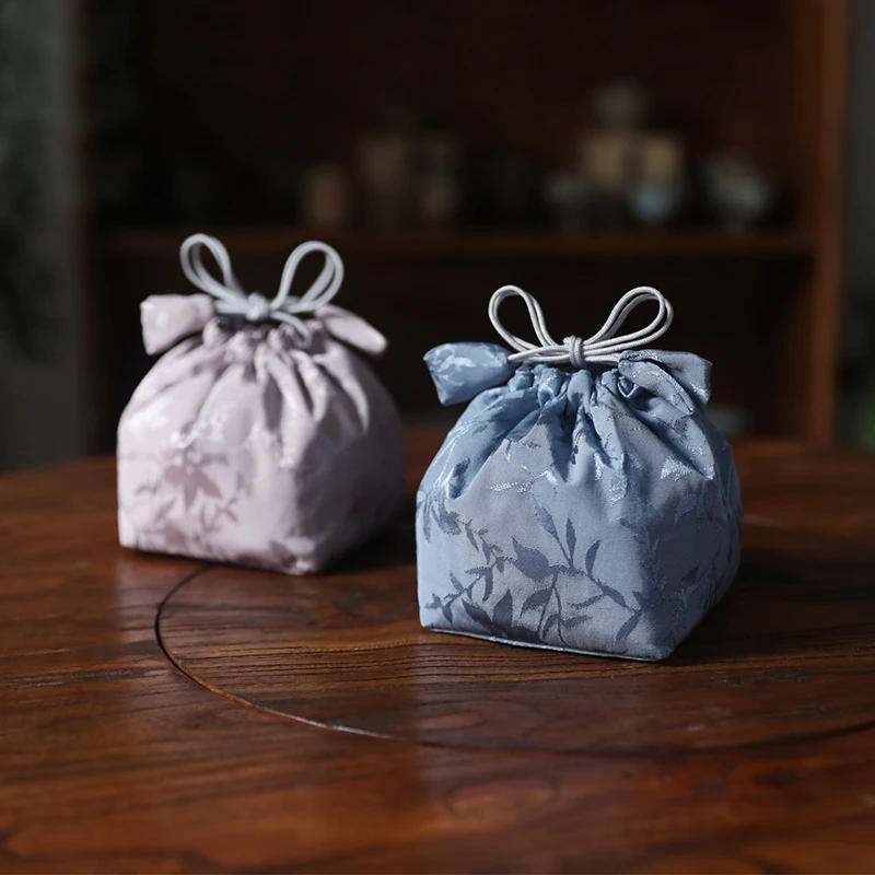 Description Picture 2 of itemChinese Style Travel Storage Bag, Tea Cup Cloth Bag, Tea Set Pot, Justice Cup Cloth Bag, Tea Accessories
