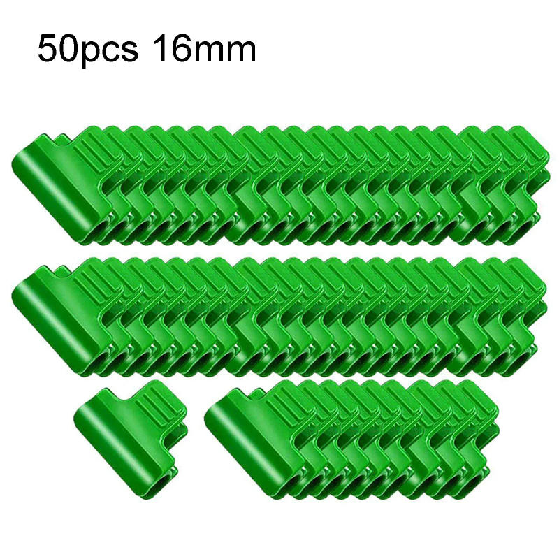 Description Picture 6 of item50pcs Greenhouse Clamps Film Row Cover Netting Tunnel Hoop Clips For 11/16mm Plant Gardening Plastic Clips Garden Accessories