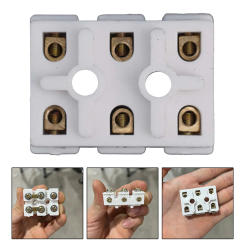 Single-phase Wiring Terminal Block Connection Box 220V Motor Capacitor Protector Electric Connector Electrical Tool Parts