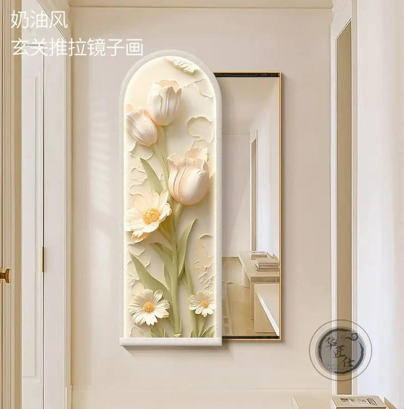 Description Picture 3 of itemArt Modern Mirror Bathroom Aesthetic Nordic Organizer Mirror Makeup Creative Espelho Decorativo Home Furniture Decoraction
