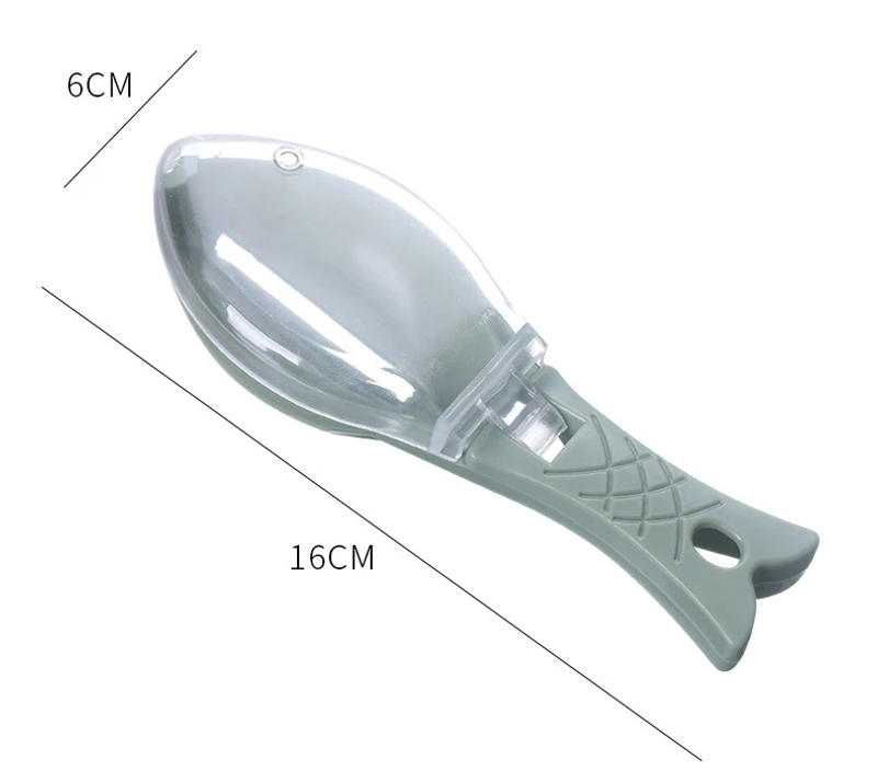 Description Picture 2 of itemFish Scales Graters Scraper Cleaning Tool Scraping Device with Cover Home Kitchen Cooking Tools Skin Brush Knife Peeling Seafood