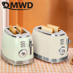 DWMD Household Electric Toaster Stainless Steel Bread Maker 2 Slices Automatic Sandwich Breakfast Machine Toast Oven Grill 220V