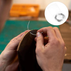 40Pcs Curved Needles C Type Weaving Needle Hand Sewing Needles 2 Sizes 25/35 Inch big eye needle c type needles