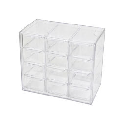Organizer Jewelry Organizer Desktop Storage Box Drawer Type Transparent Shelf Stationary Hair Decoration Box Can Be Stacked
Orga