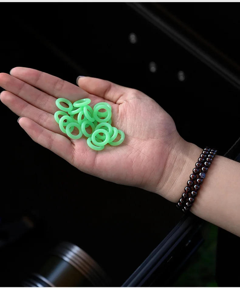 Description Picture 4 of itemOutdoor Camping Equipment Luminous Ring Nails Edc Gadgets Multifunctional Silicone Ring Tent Camping Accessories Hiking