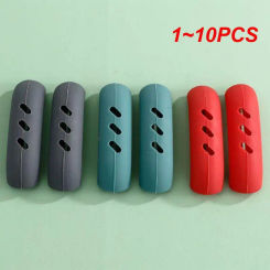 1~10PCS Silicone Pot Handle Cover Heat Insulation Covers Pot Ear Clip Steamer Casserole Pan Handle Holder Non-slip Kitchen Tool
