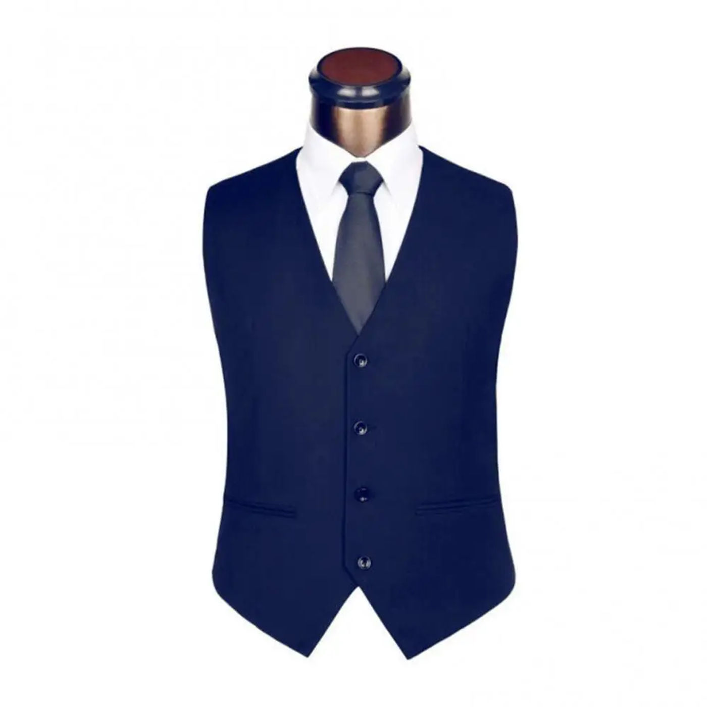 Description Picture 4 of itemFashion Suit Vest Men Formal Dress Vest Herringbone Gilet Fitness Sleeveless Vest Wedding Waistcoat Men S-4XL chaleco hombre
