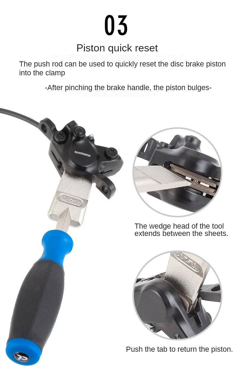 Description Picture 5 of itemBicycle Hydraulic Disc Brake Piston Push Rod Bicycle Repair Bike Shop Tools Hydraulic Disc Brake Caliper Adjustment Tool
