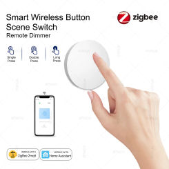 Zigbee Button Smart Wireless Remote Control Scene Switch Battery Powered Automation Scenario Switch For Zigbee Devices Z2mqtt