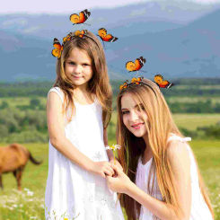 European and American Women's Head Band Butterfly Hairband for Girls Fascinator