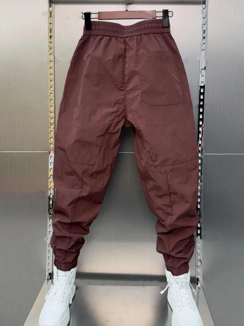 Description Picture 6 of itemSolid color casual harem cargo pant breathable loose jogging sweatpants casual trousers luxury brand men's clothing