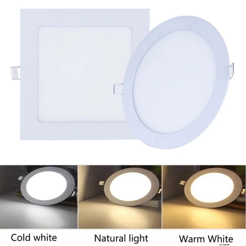 Description Picture 2 of itemLed Downlight 110V-220V Ceiling Light 6W 9W 12W 24W Recessed Down light Round Led Panel Light 15W 21W Spotlight Indoor Lighting