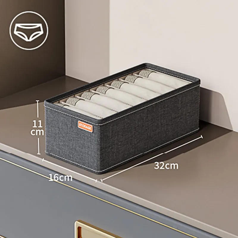 Description Picture 4 of itemUnderwear Cabinet Drawer Organizer Socks Clothing Storage Box Wardrobe Organizer Clothes Ties Pants Bra Socks Storage Organizers